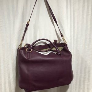 QVC large purple purse